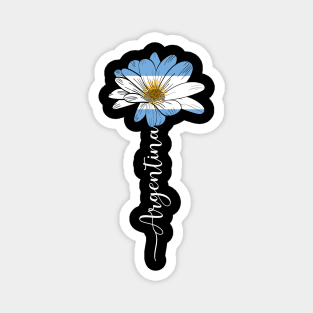 Vintage Argentina Sunflower Flag Argentina Lover Magnet