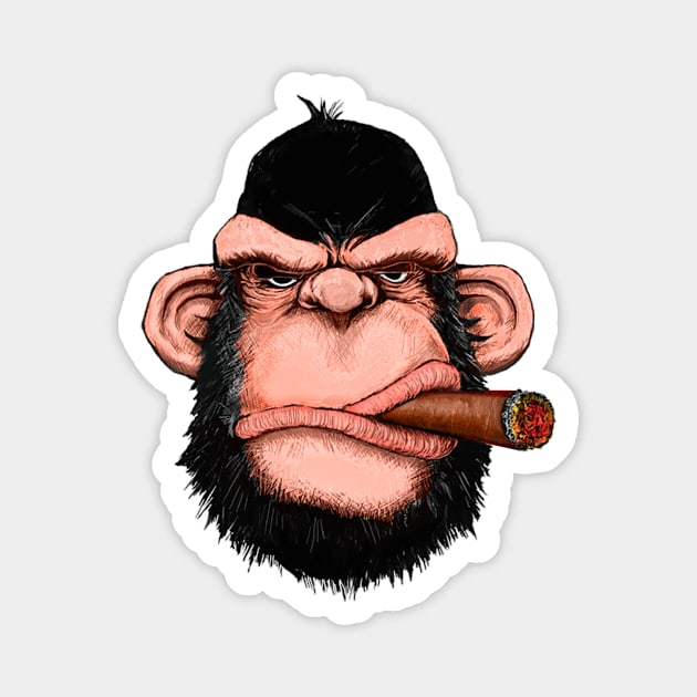 Ape Boss Magnet by NeilGlover