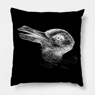 Optical Illusion - Rabbit Duck Pillow