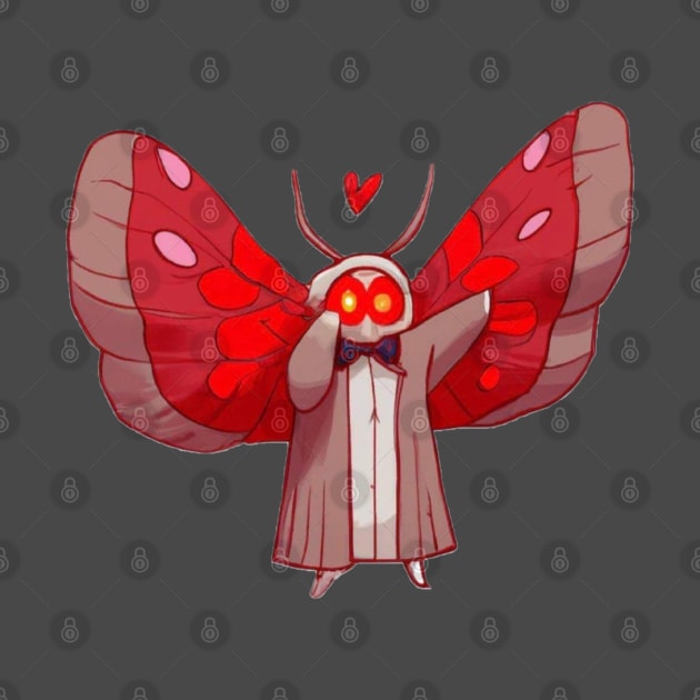 Moth Man Red by Jellyworld