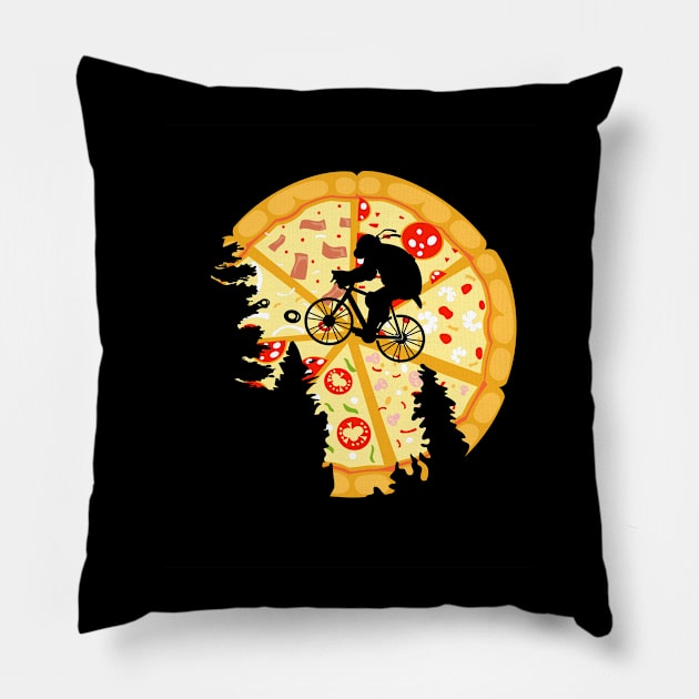 Pizza Moon Pillow by drewbacca