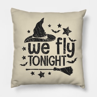 We Fly Tonight Retro Pillow