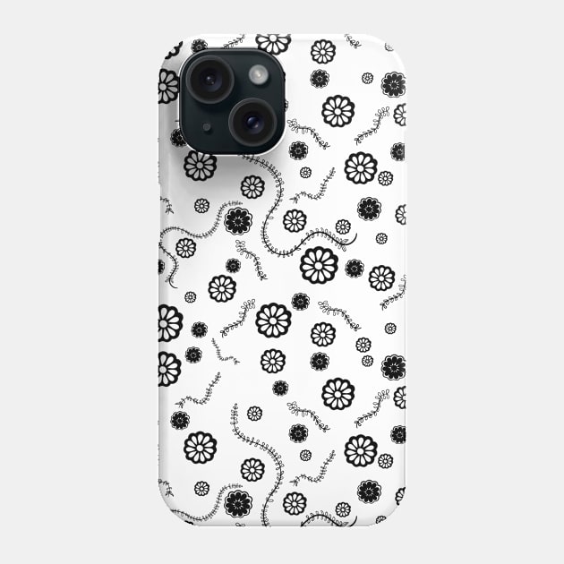 Floral Pattern Design V2 Phone Case by Epic Designs