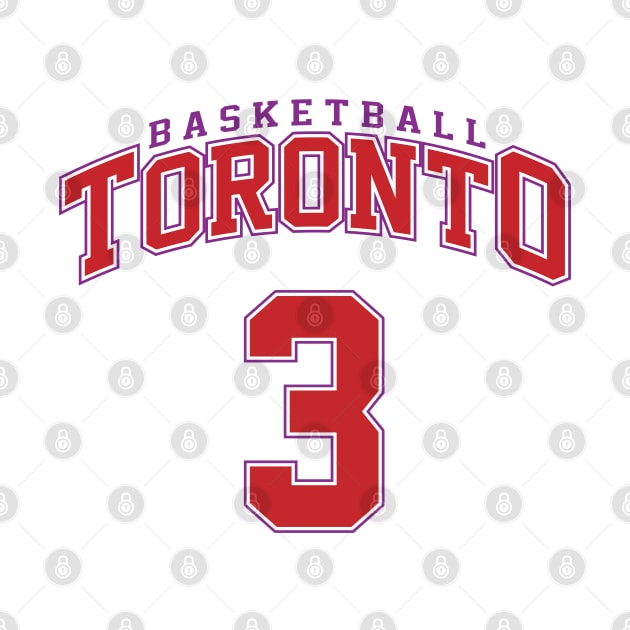 Toronto Basketball - Player Number 3 by Cemploex_Art