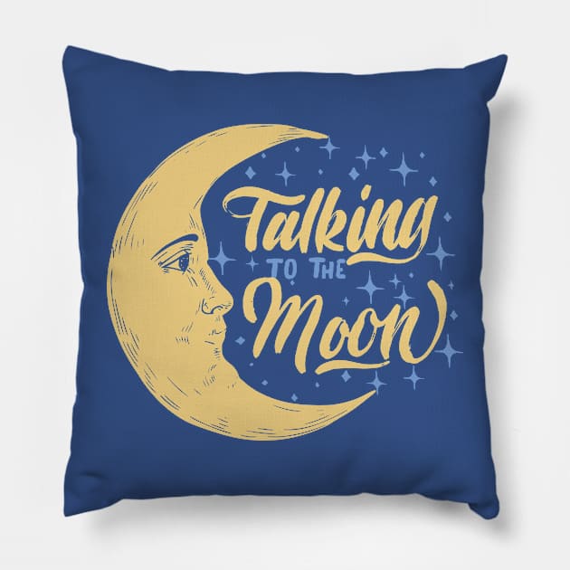 talking to moon Pillow by FionaGisellsde