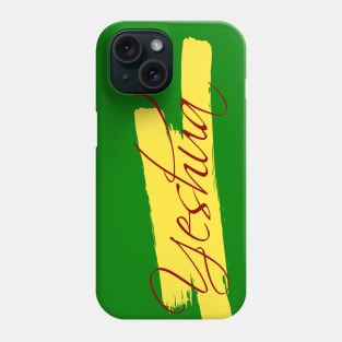 "Yeshua" Script on Yellow Phone Case