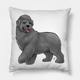 Dog - Newfoundland - Gray Pillow