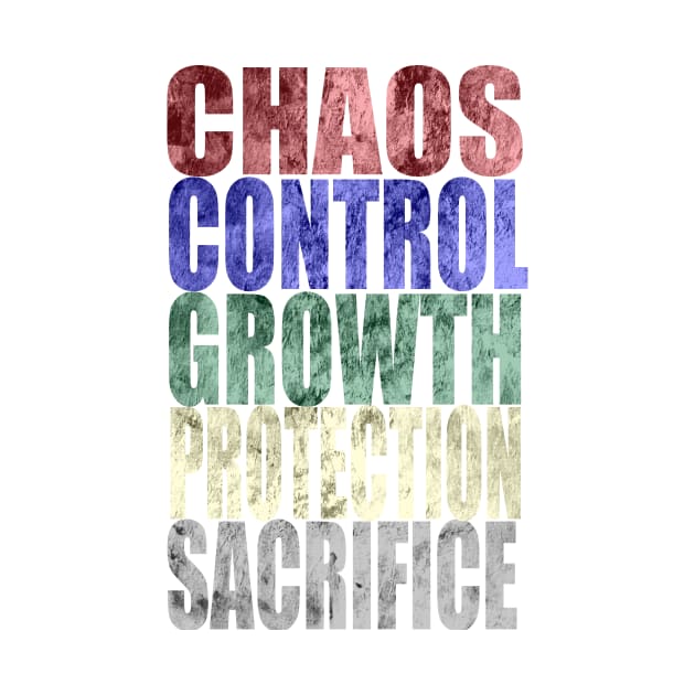 Chaos, Control, Growth, Protection, Sacrifice by CuriousMC