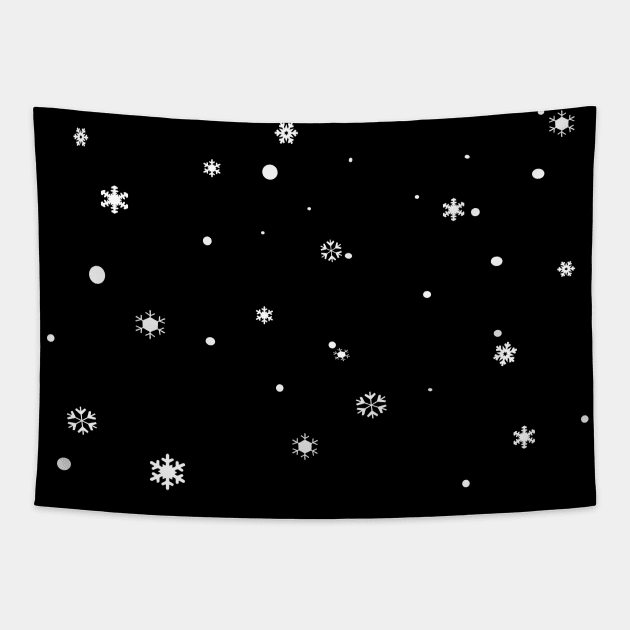 Falling Snow Tapestry by NE7th