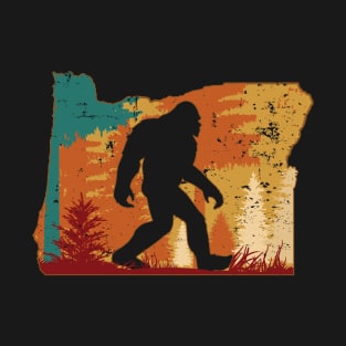 Bigfoot Retro Vintage Sasquatch Oregon T-Shirt