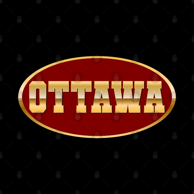 Gold Ottawa by T-Shirts Zone