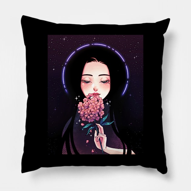 Flower girl Pillow by KucingKecil