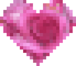 Pixel Heart Magnet