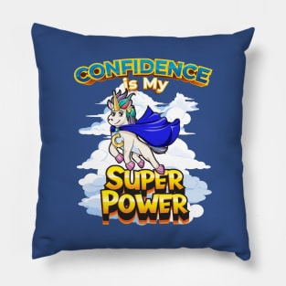 Unicorn Confidence Is My Superpower Boys Pillow