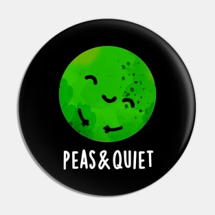 Peas And Quiet Cute Veggie Pea Pun Pin