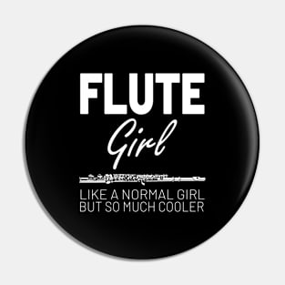 Flute Girl Pin