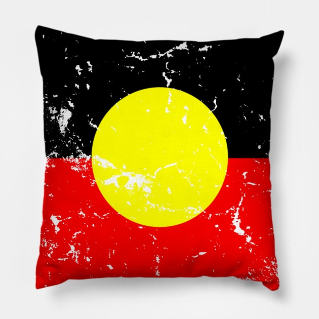 Aboriginal flag Pillow by soufyane