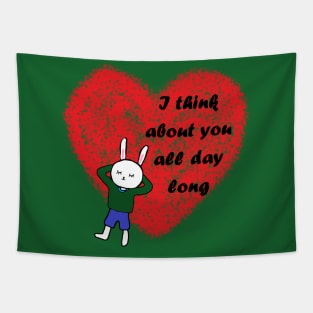 i think about you all day long Tapestry