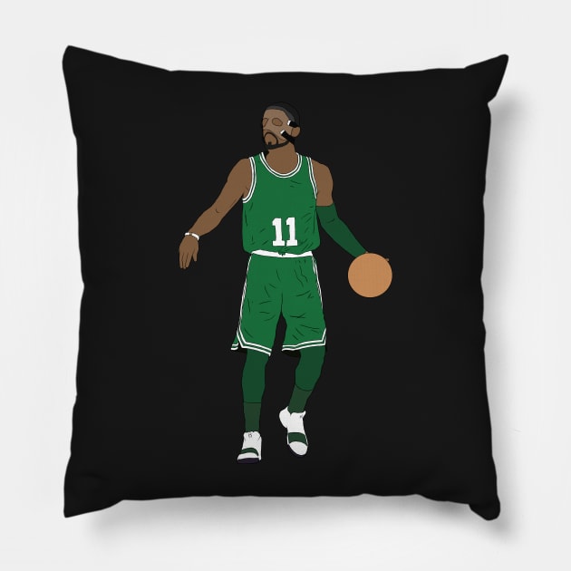 Masked Kyrie Irving Pillow by rattraptees