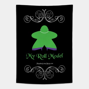 Roll Model, green, dark Tapestry