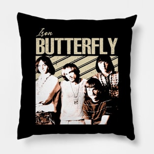 Psychedelic Metal Pioneers Legacy Butterfly Nostalgia Tribute Shirt Pillow