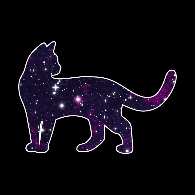 Galaxy Cat by Kelly Louise Art