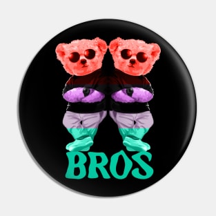 Teddy Bear Bros Pin