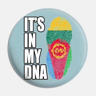 Lithuanian And Eritrean Mix Heritage DNA Flag Pin