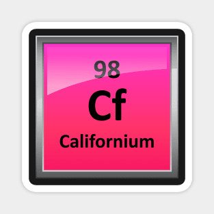 Californium Periodic Table Element Symbol Magnet