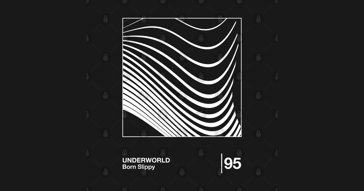 Born Slippy / Minimalist Style Graphic Design - Underworld - T-Shirt ...