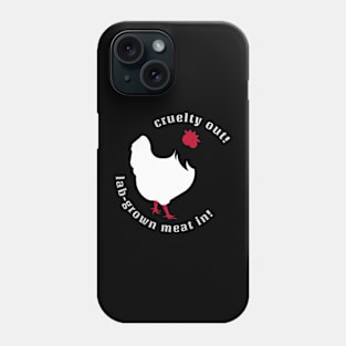 cruelty out! lab-grown meat in! Phone Case