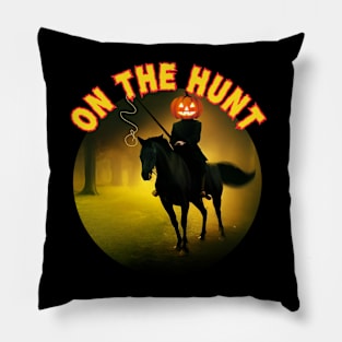 Headless Horseman with Jack O Lantern Head. Pillow