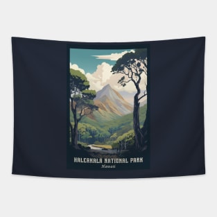 Haleakala National Park Travel Poster Tapestry