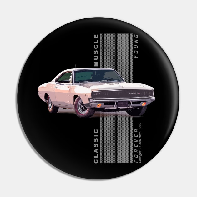 Charger RT 426 Hemi Classic American Muscle Cars Vintage Pin by Jose Luiz Filho