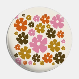 70s floral abstract Pin