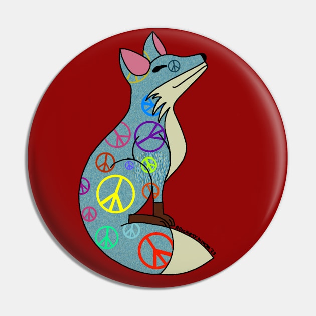 Happy Fox - Peaceful Pin by A Rickety Ninja