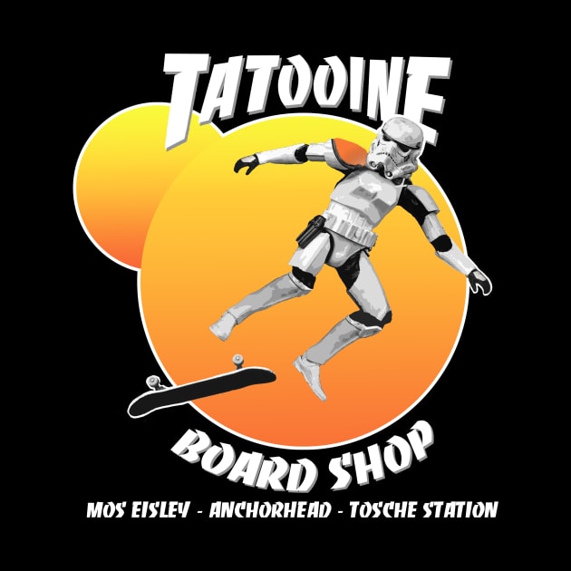 Twin Suns Board Shop by SKIDVOODOO