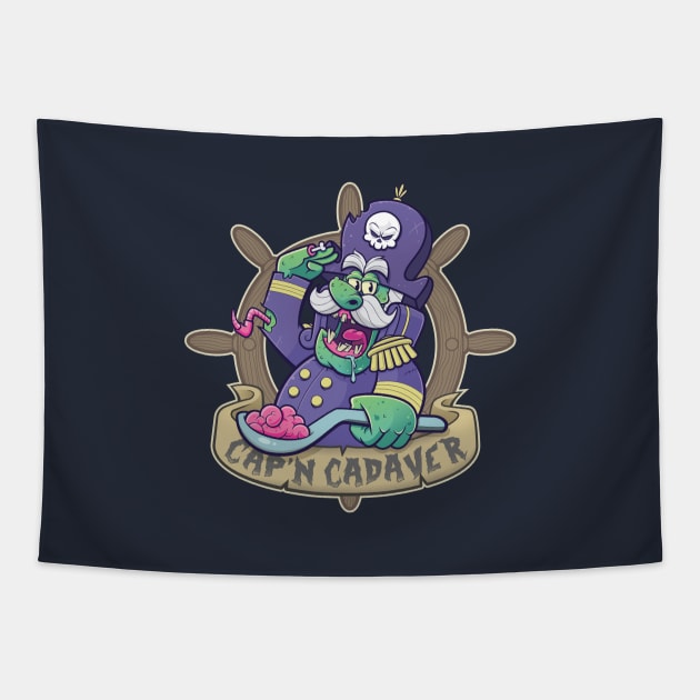 Cap'n Cadaver Tapestry by ODEN Studios