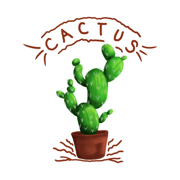 Cactus T-shirt by Masrofik