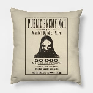 Thief What's Yours is Mine Wanted Poster Pillow