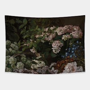 Spring Flowers by Claude Monet Tapestry