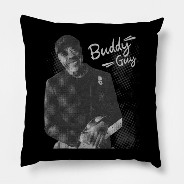 Buddy guy illustration Pillow by Degiab