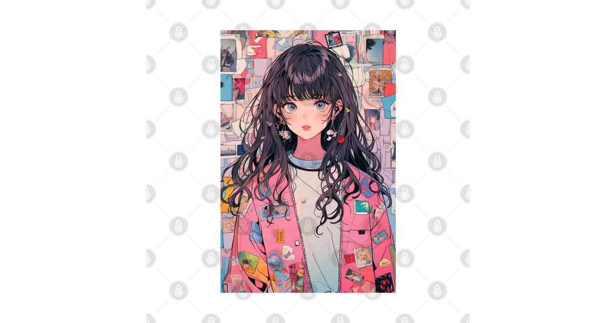 Cute Retro Anime Girl Anime Girls TShirt TeePublic