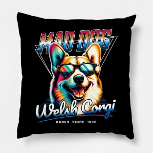 Mad Dog Welsh Corgi Pillow