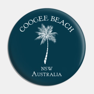 Coogee Beach Sydney Australia NSW Vintage Palm Pin