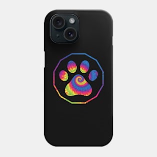 Cat circle rainbow Phone Case