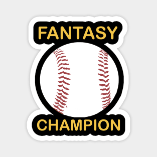 Fantasy Baseball Champion Magnet