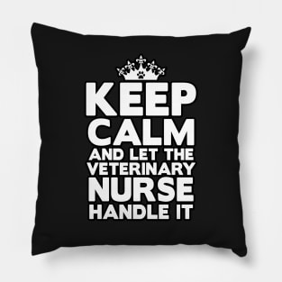 Keep Calm Veterinary Nurse Pillow