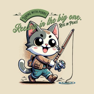 Purr-fect Catch - Go Fishing with Whiskers T-Shirt