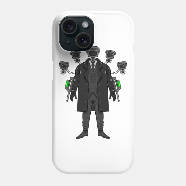 SKIBIDI TOILET CAMERAMAN Phone Case by Draw For Fun 